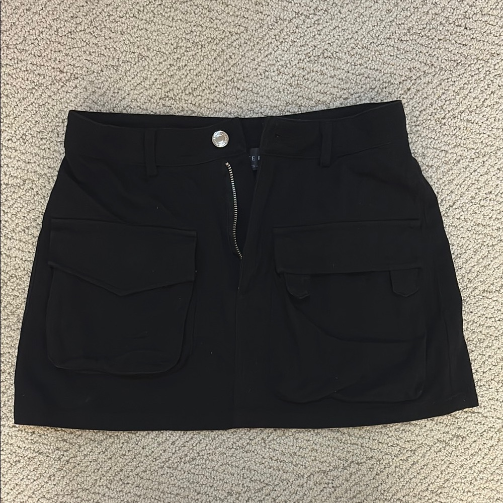 White Fox Boutique Black Mini Skirt